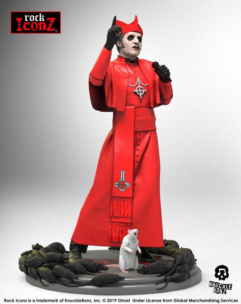 Cardinal Copia (Red Cassock) Statue Rock Iconz, Ghost, 22 cm | BlacksBricks