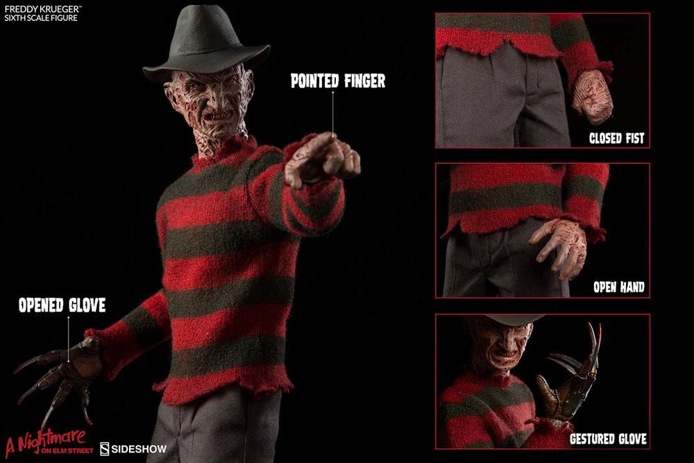 Freddy Krueger Action Figure 1/6 Sideshow, A Nightmare on Elm 