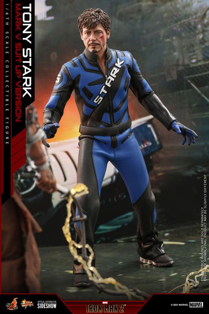 Mavin  Marvel Legends Studios TONY STARK 6 Figure Body **NO HEAD** Blue  Suit Iron Man
