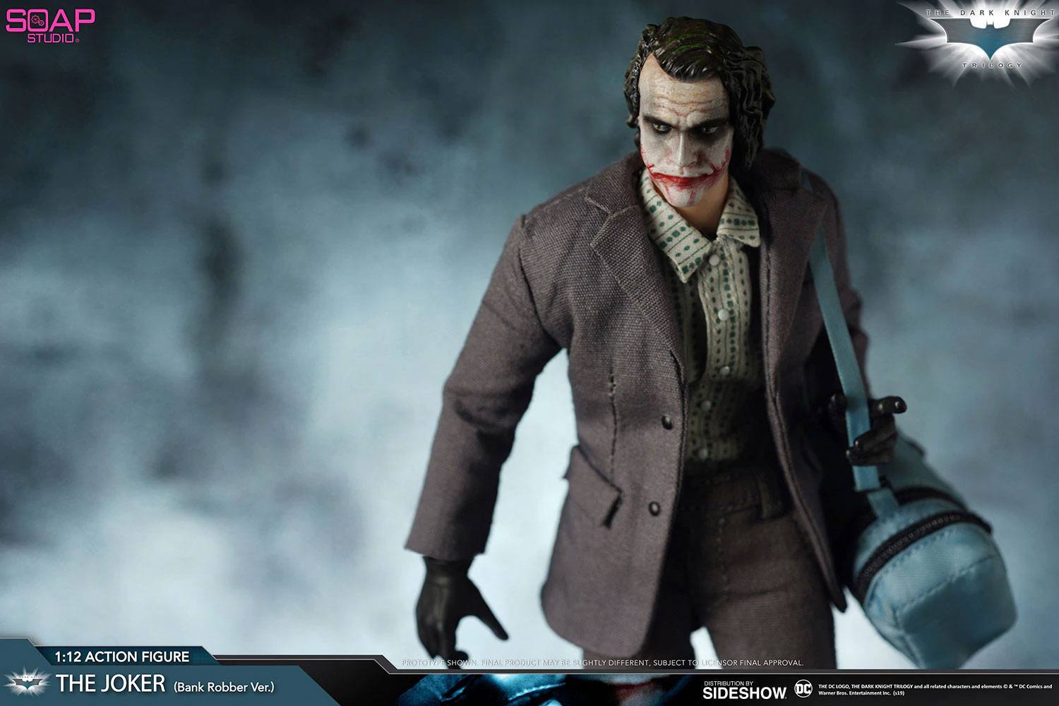 The Joker (Bank Robber Version) Action Figure 1/12, The Dark Knight, 17 cm  | BlacksBricks