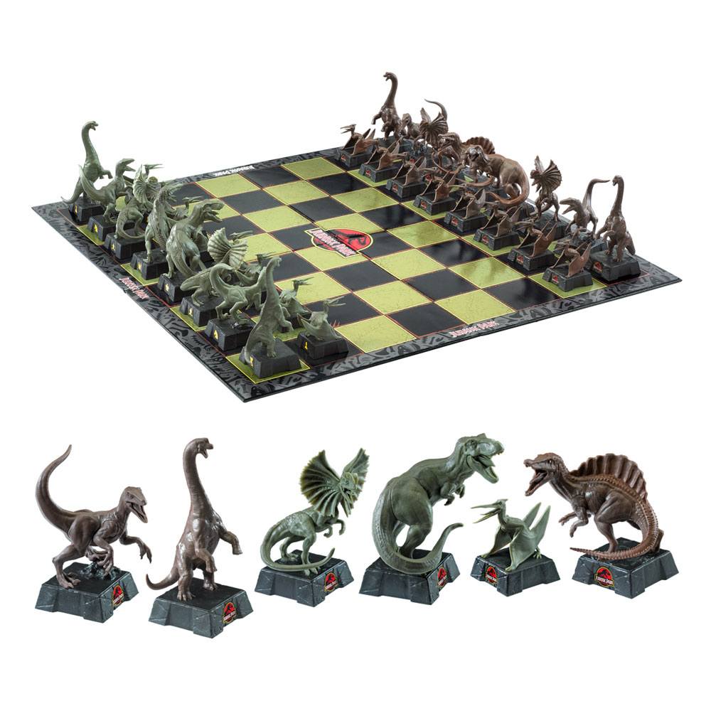 dinosaur chess pieces