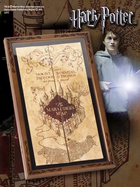 Display Case for Marauder's Map, Harry Potter