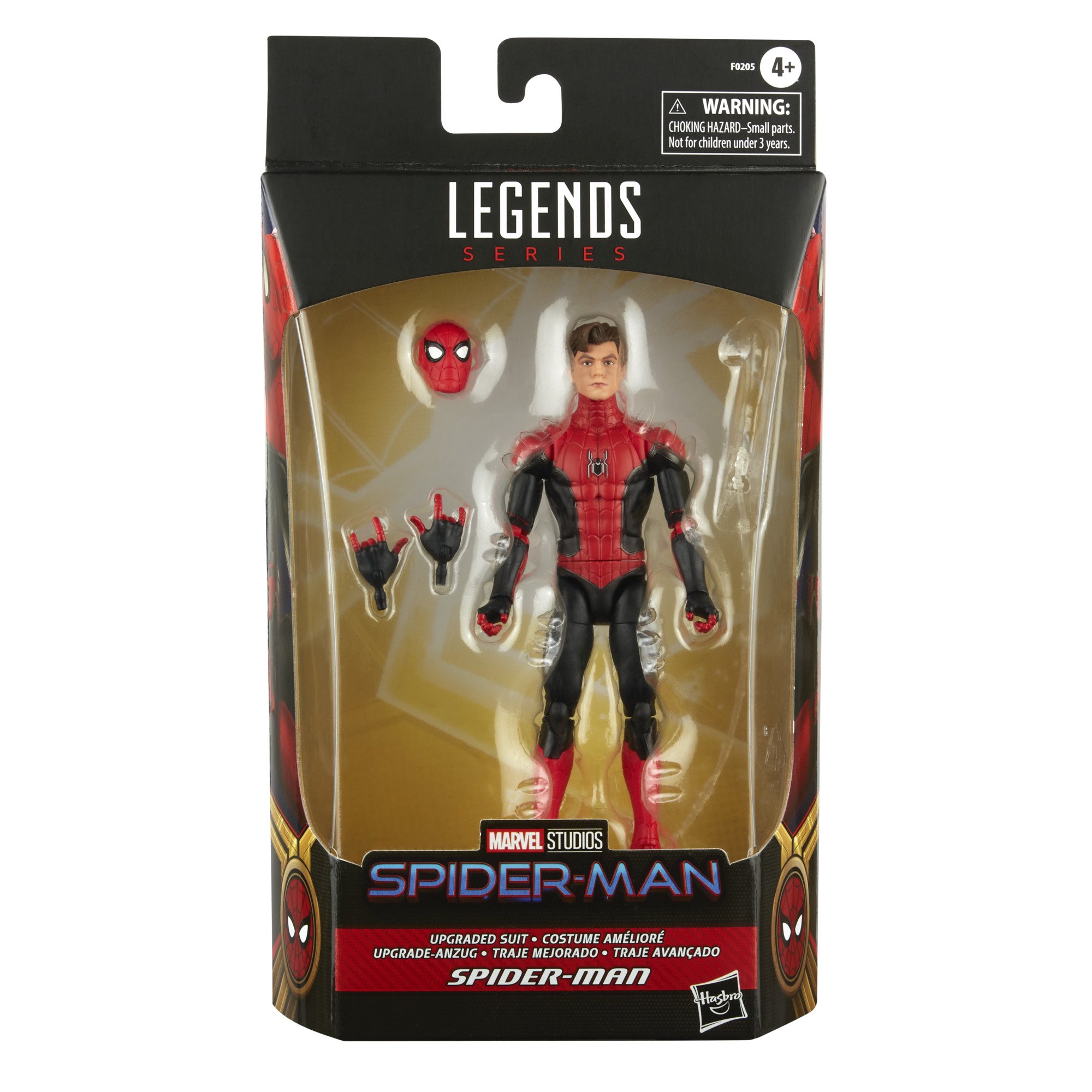 UPGRADED SUIT SPIDER-MAN FIGURINE SPIDER-MAN MARVEL LEGENDS HASBRO 15 CM -  Kingdom Figurine