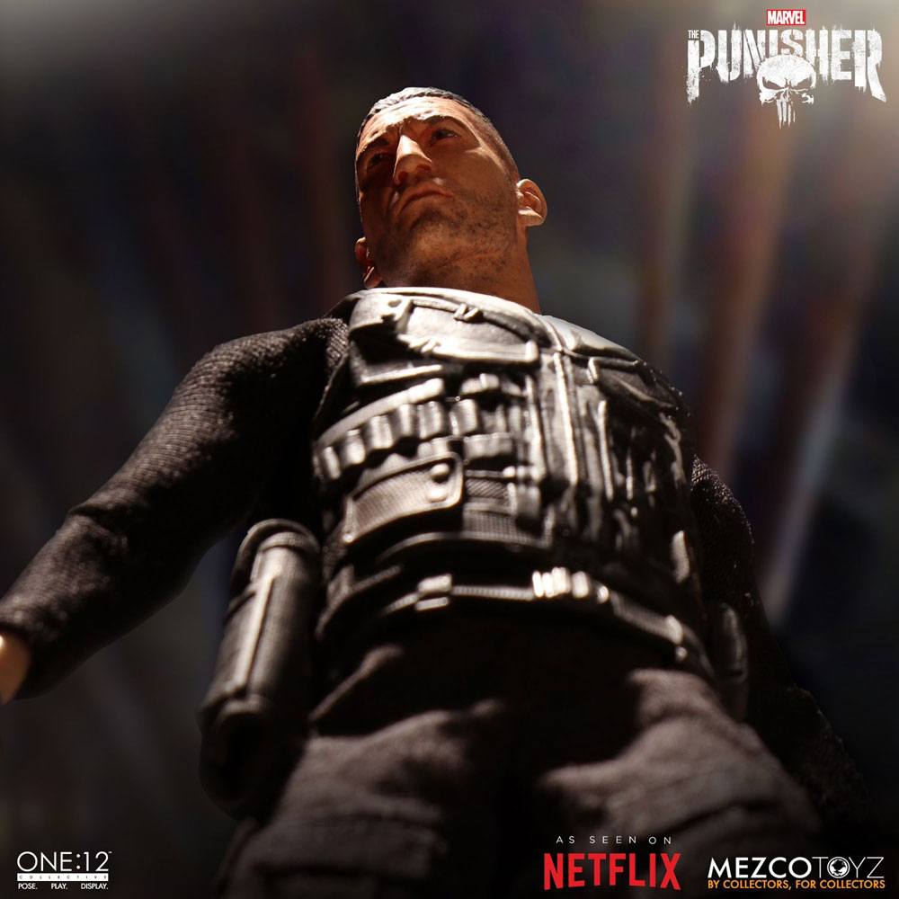 Punisher (TV Series) Action Figure 1/12 Mezco, Marvel Universe, 17 cm