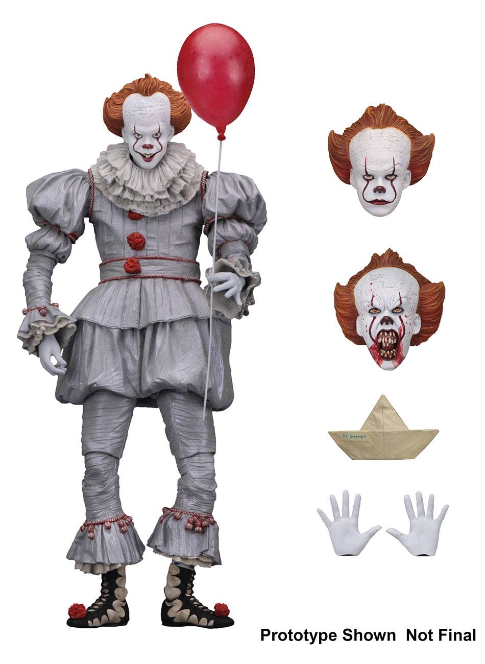 Ultimate Pennywise Action Figure, Stephen King's It (2017), 18 cm