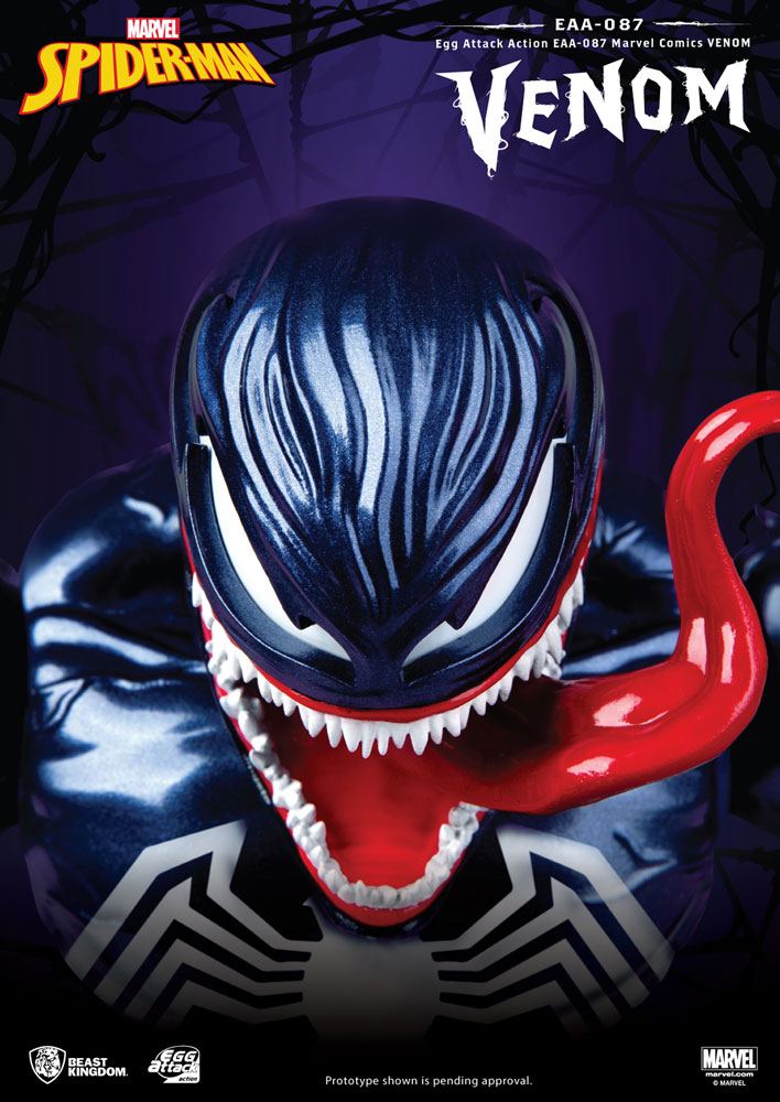 Venom Action Figure Egg Attack Action, Marvel Comics, 20 cm