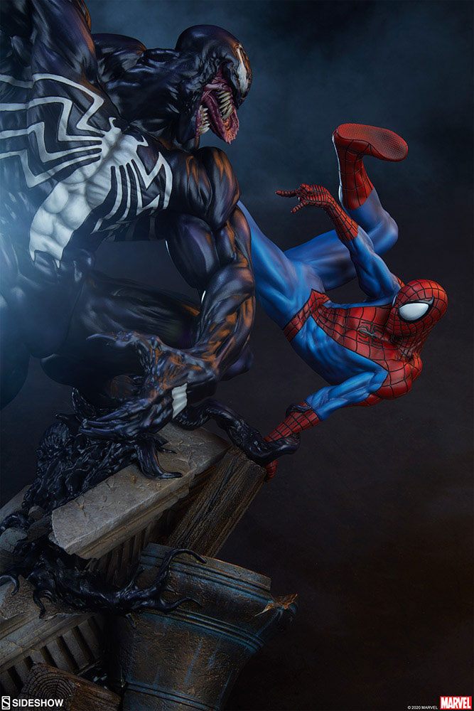 Spider-Man vs Venom Statue Sideshow, Marvel, 56 cm | BlacksBricks