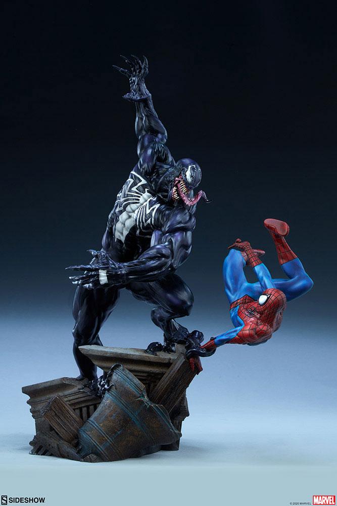 Spider-Man vs Venom Statue Sideshow, Marvel, 56 cm | BlacksBricks