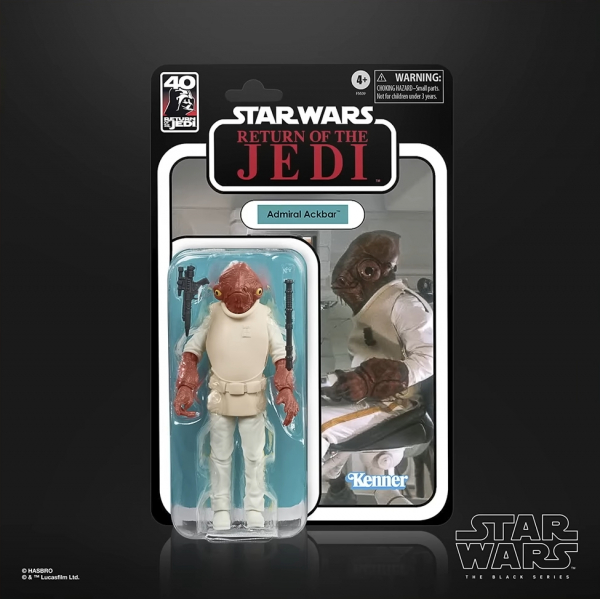 Admiral Ackbar Actionfigur Black Series 40th Anniversary Exclusive, Star Wars: Episode VI, 15 cm