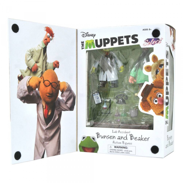 Lab Accident Bunsen and Beaker Actionfiguren Box-Set SDCC Exclusive, Die Muppets, 13 cm