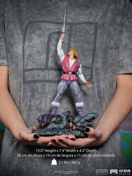 Prince Adam Statue 1/10 Art Scale Limited Edition, Masters of the Universe, 38 cm