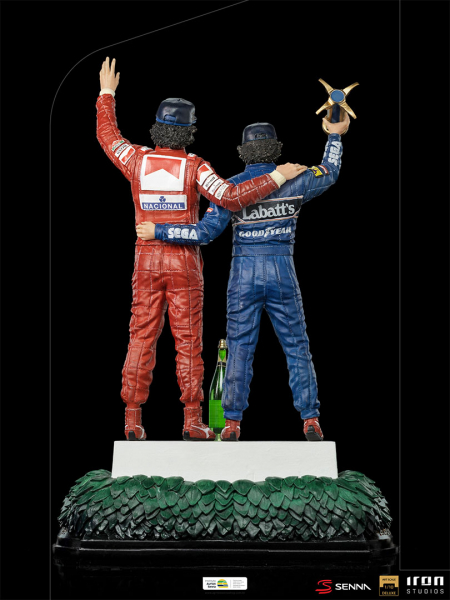 Alain Prost & Ayrton Senna (The Last Podium) Statue 1/10 Art Scale Deluxe, 27 cm