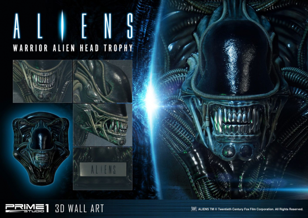 Alien Warrior Head Trophy