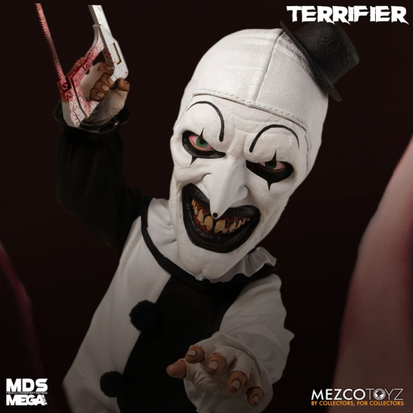 Art the Clown Doll Mega Scale Mezco Designer Series, Terrifier, 38 cm