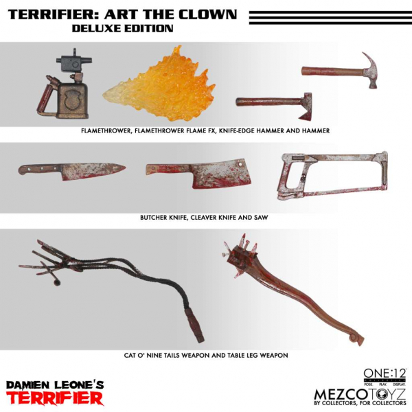 Art the Clown (Deluxe Edition) Actionfigur 1:12 Mezco, Terrifier, 17 cm