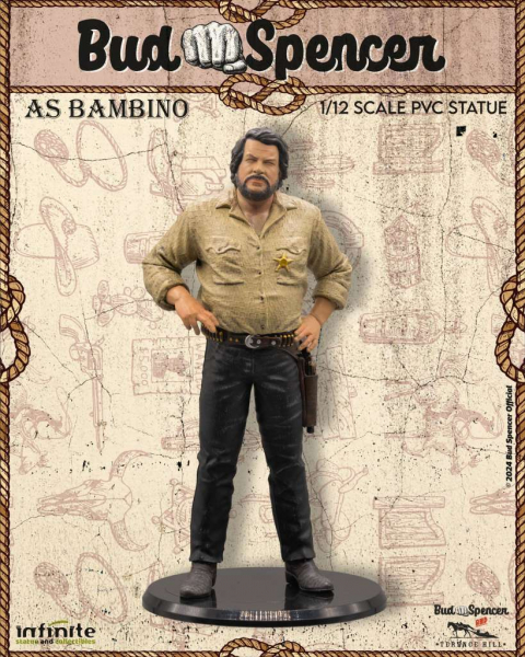 Bud Spencer als Bambino Statue 1:12, Die rechte und die linke Hand des Teufels, 16 cm