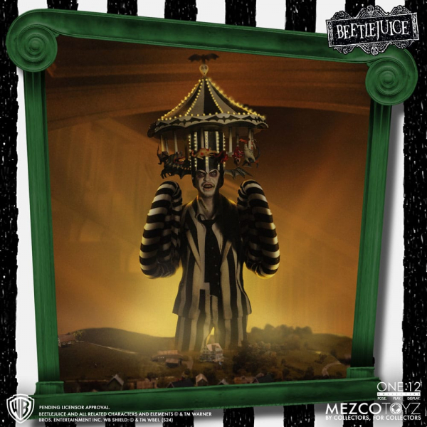 Beetlejuice Action Figure 1/12 Mezco Deluxe Edition, 18 cm