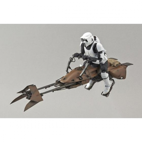 Scout Trooper & Speeder Bike 1:12, Star Wars Modellbausatz von Bandai