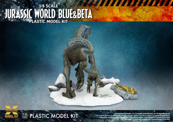 Velociraptor Blue & Beta Modellbausatz 1:8, Jurassic World: Ein neues Zeitalter, 40 cm