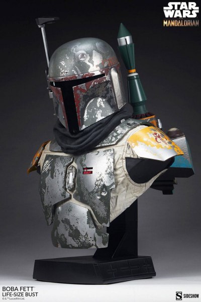 Boba Fett Life-Size Büste Sideshow, Star Wars: The Mandalorian, 81 cm