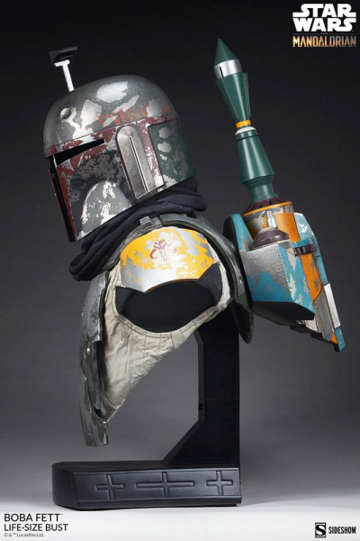 Boba Fett Life-Size Büste Sideshow, Star Wars: The Mandalorian, 81 cm