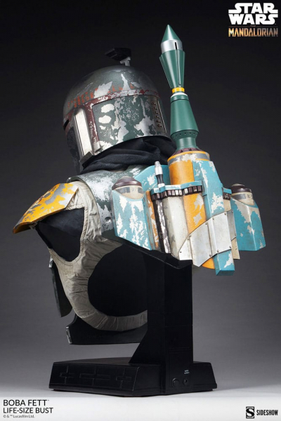 Boba Fett Life-Size Büste Sideshow, Star Wars: The Mandalorian, 81 cm