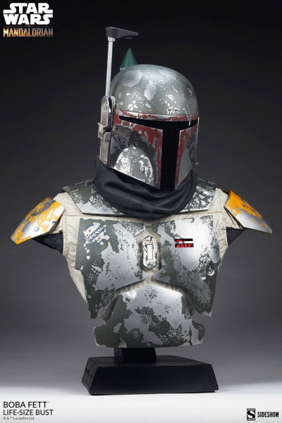 Boba Fett Life-Size Büste Sideshow, Star Wars: The Mandalorian, 81 cm