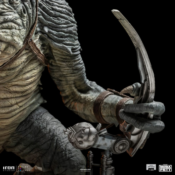 Boba Fett & Rancor Statue 1:20 Demi Art Scale, Star Wars: The Book of Boba Fett, 38 cm