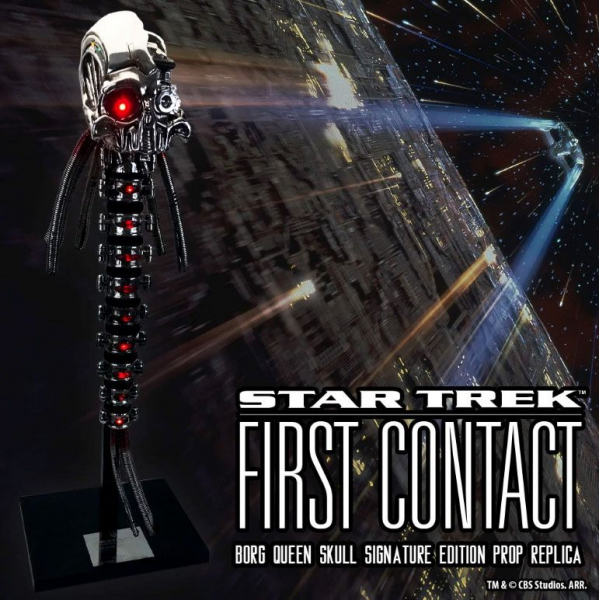 Borg Queen Skull 1:1 Replik Signature Edition, Star Trek: Der erste Kontakt, 89 cm