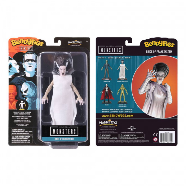 Bride of Frankenstein Biegefigur Bendyfigs, Universal Monsters, 19 cm