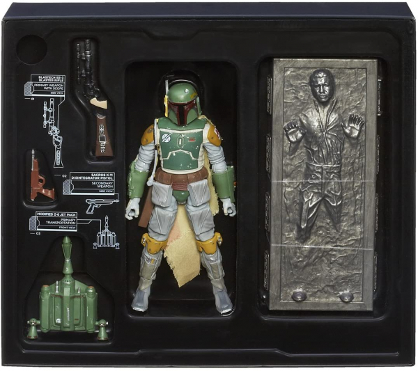 Boba Fett & Han Solo (in Carbonite) Actionfiguren Black Series SDCC Exclusive, Star Wars: Episode V, 15 cm