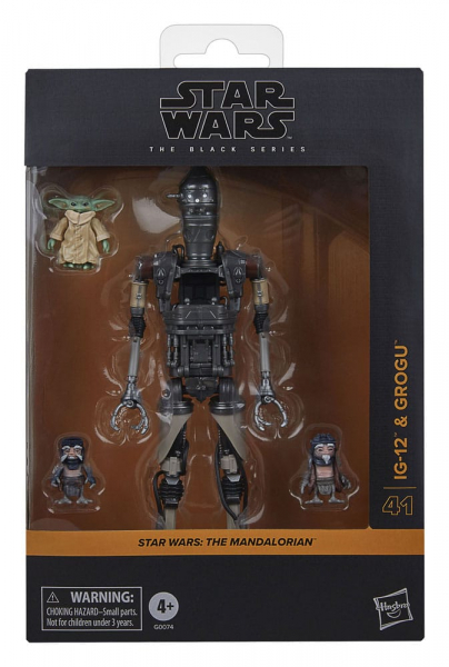 IG-12 & Grogu Action Figure Black Series Deluxe BS41, Star Wars: The Mandalorian, 15 cm