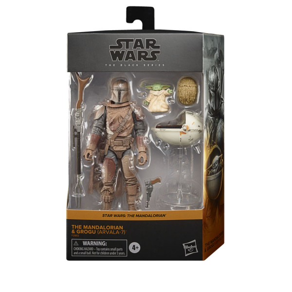 The Mandalorian & Grogu (Arvala-7) Actionfigur Black Series Exclusive, Star Wars: The Mandalorian, 15 cm