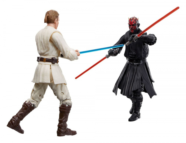 Qui-Gon Jinn, Darth Maul & Obi-Wan Kenobi Action Figures Black Series Exclusive, Star Wars: Episode I, 15 cm