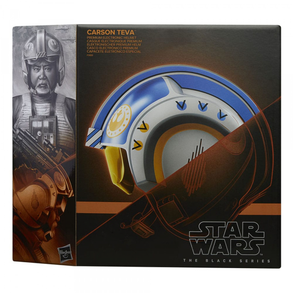 Carson Teva Elektronischer Helm Black Series 1:1 Replik, Star Wars: The Mandalorian