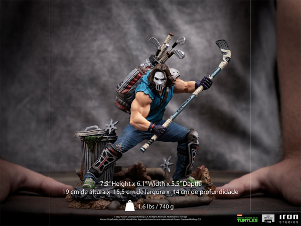 Casey Jones Statue Art Scale 1:10 Battle Diorama Series, Teenage Mutant Ninja Turtles, 19 cm