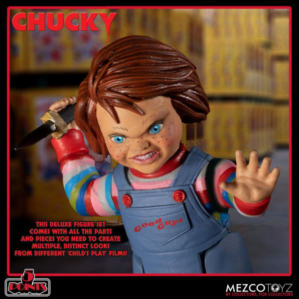 Chucky Action Figure 5 Points, Child's Play, 10 cm