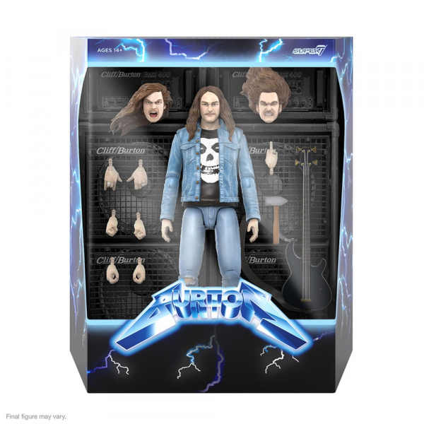 Cliff Burton Actionfigur Ultimates, Metallica, 18 cm