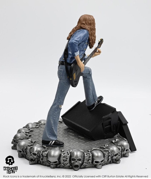 Cliff Burton Statue Cliff 'Em All 1/9 Rock Iconz, Metallica, 22 cm