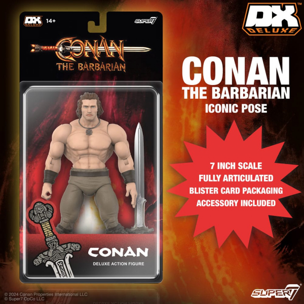 Conan (Iconic Pose) Actionfigur Deluxe, Conan der Barbar (1982), 18 cm