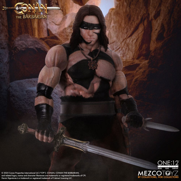 Conan (War Paint Edition) Action Figure 1/12 Mezco, Conan the Barbarian (1982), 16 cm