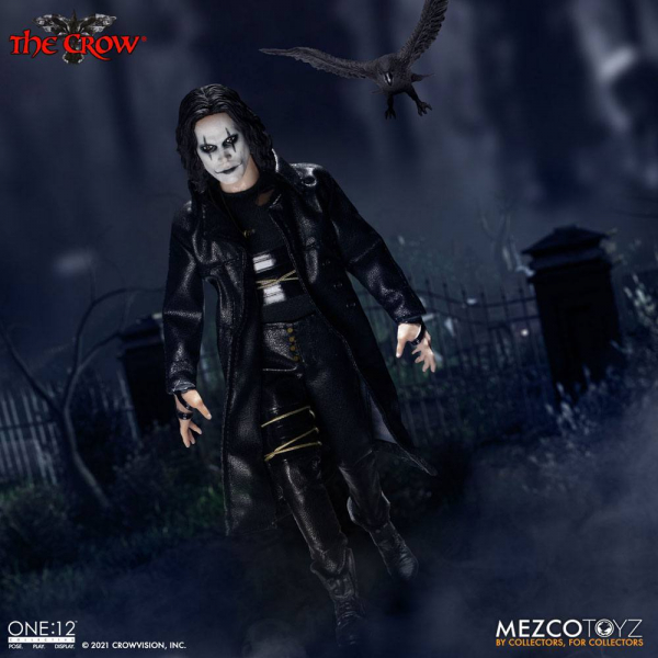 Eric Draven Actionfigur 1:12 Mezco, The Crow, 17 cm