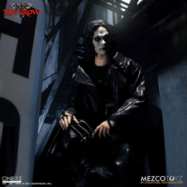 Eric Draven Actionfigur 1:12 Mezco, The Crow, 17 cm