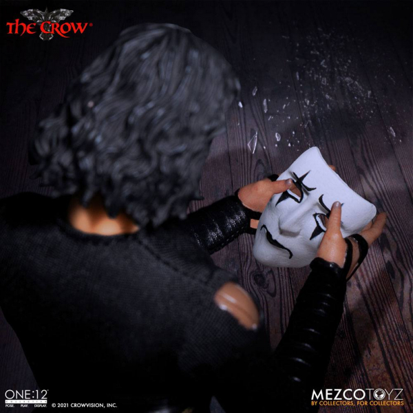 Eric Draven Actionfigur 1:12 Mezco, The Crow, 17 cm