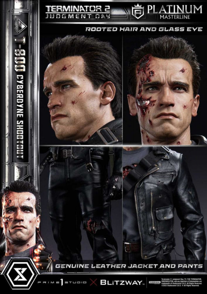 T-800 (Cyberdyne Shootout) Statue 1/3 Platinum Masterline Series, Terminator 2, 75 cm