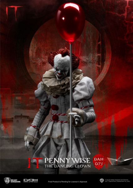 Pennywise Actionfigur 1:9 Dynamic 8ction Heroes, Stephen Kings Es (2017), 21 cm