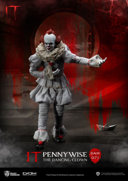 Pennywise Actionfigur 1:9 Dynamic 8ction Heroes, Stephen Kings Es (2017), 21 cm