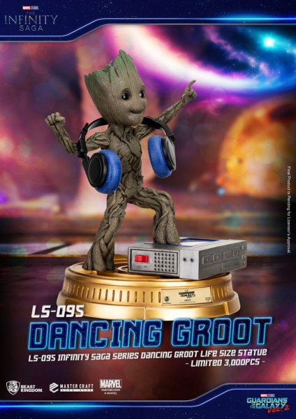 Dancing Groot Life-Size Statue Exclusive, Guardians of the Galaxy Vol. 2, 32 cm