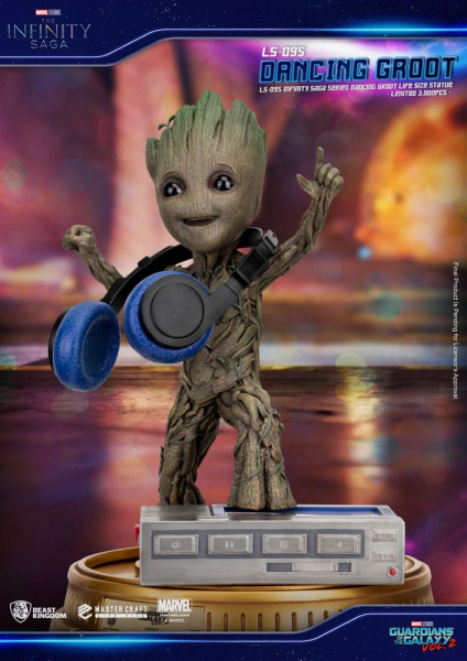 Dancing Groot Life-Size Statue Exclusive, Guardians of the Galaxy Vol. 2, 32 cm