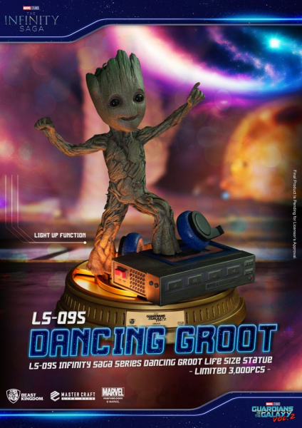 Dancing Groot Life-Size Statue Exclusive, Guardians of the Galaxy Vol. 2, 32 cm